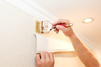 Pose de papier peint à Rustenhart — revêtements muraux et toiles de verre